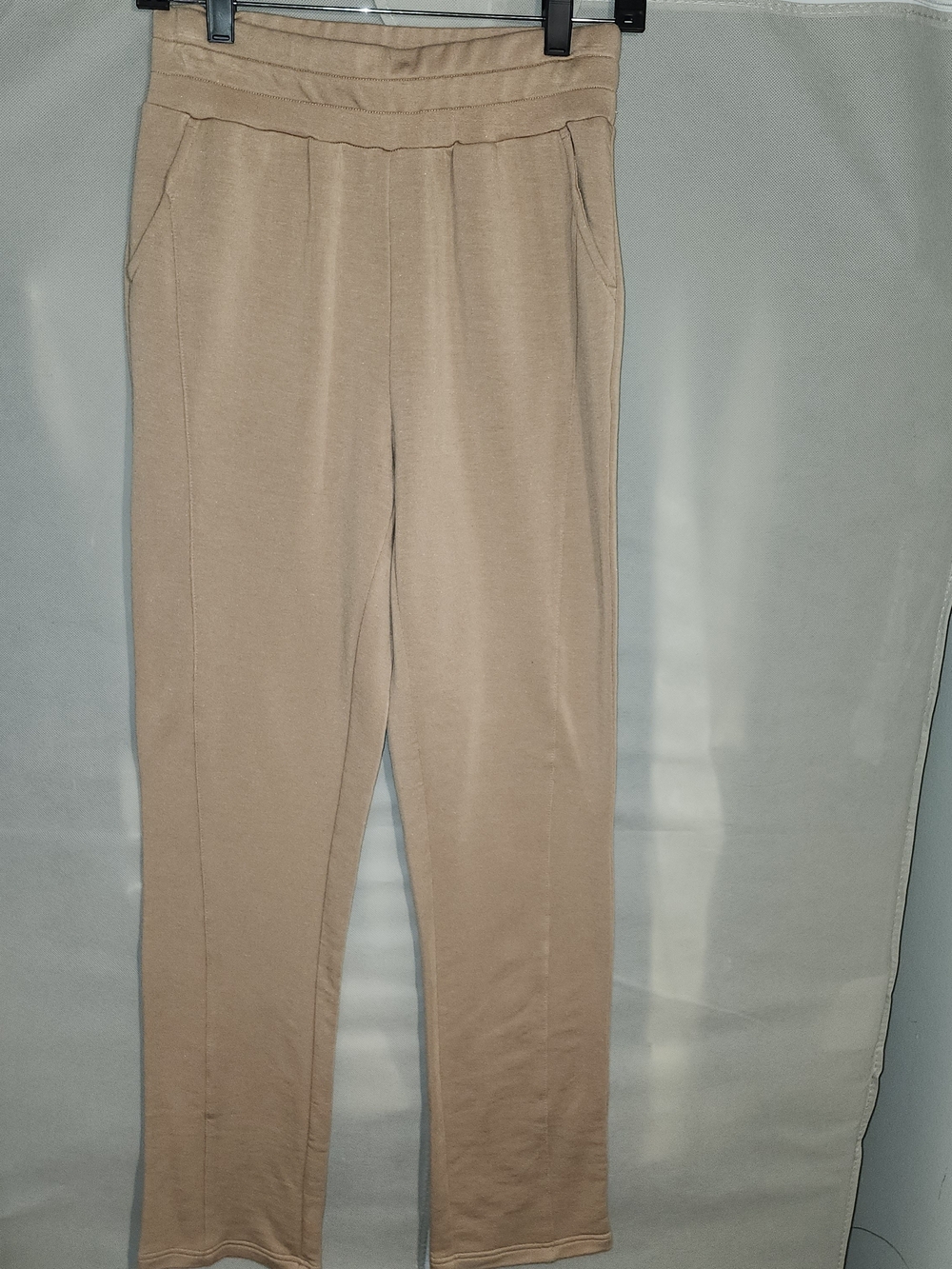 Belle by Kim Gravel Tan Track Joggers